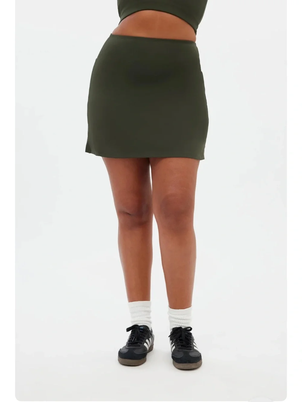 girlfriend collective Terrace green Exercise Skort